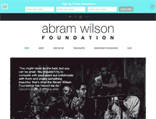 Tablet Screenshot of abramwilson.com